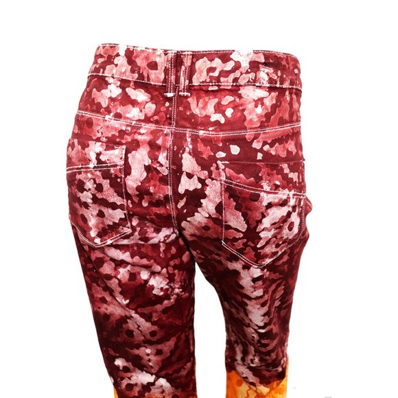 Denim Life by Pimkie 2 Tone TyeDye Boho Tapered Denim Jeans 30/32 - Picture 8 of 9